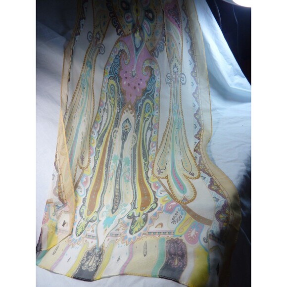 Cowl Scarf  66" diameter  &  Dupatta Rectangle Scarf-Shawl-Stole  64" x 19" - Picture 3 of 6